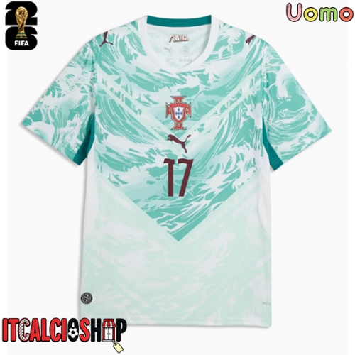 Portogallo Rafael Leao #17 Seconda Maglia Mondiali 2026 Manica Corta